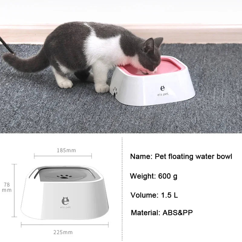 Amoripet AquaFloat Bowl – Anti-Spill Floating Mouth Pet Water Bowl - amoripet