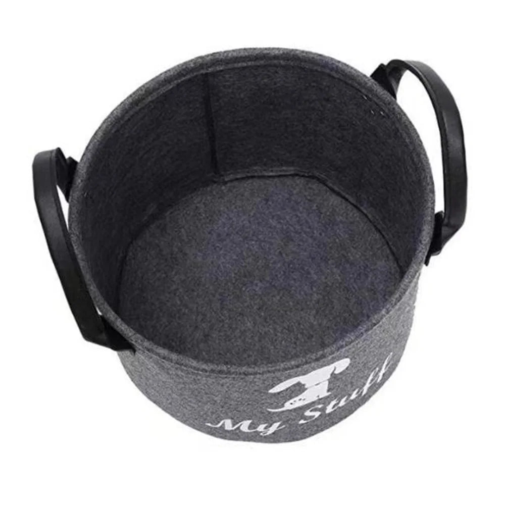 Amoripet ToyBox Felt – Felt Pet Toy & Accessory Storage Basket - amoripet