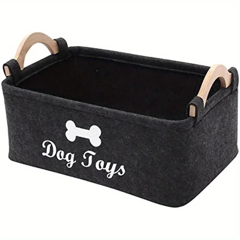 Amoripet ToyNest – Felt Pet Toy & Accessory Storage Box - amoripet