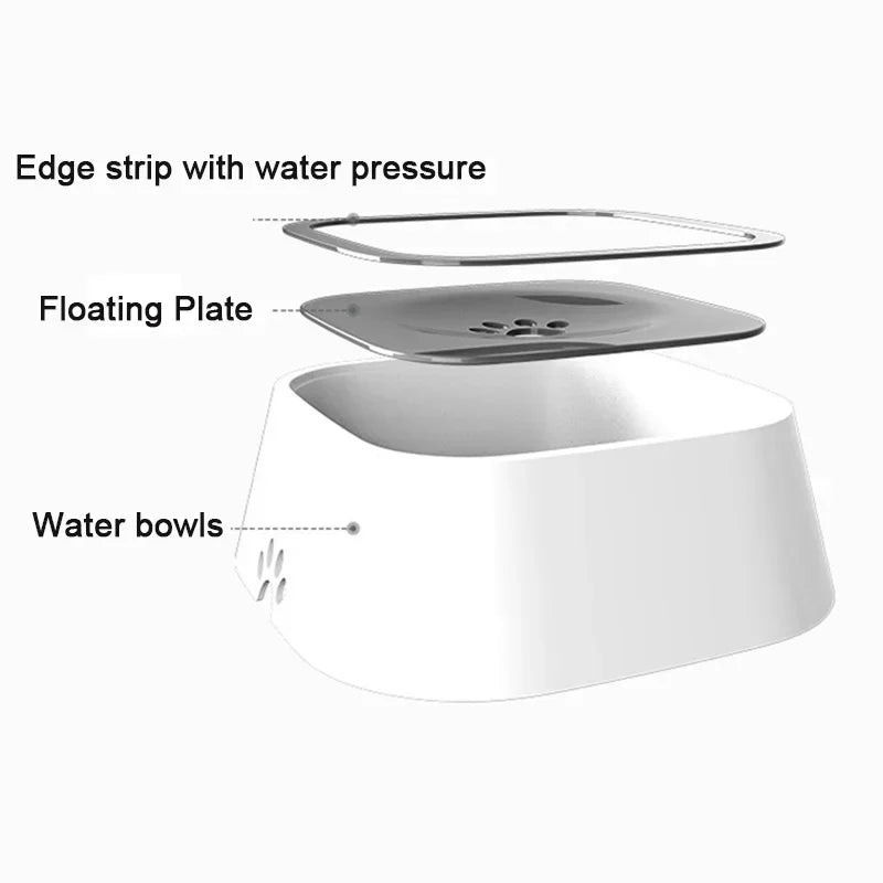 Amoripet AquaFloat Bowl – Anti-Spill Floating Mouth Pet Water Bowl - amoripet