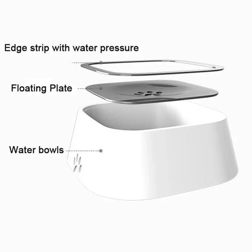 Amoripet AquaFloat Bowl – Anti-Spill Floating Mouth Pet Water Bowl - amoripet