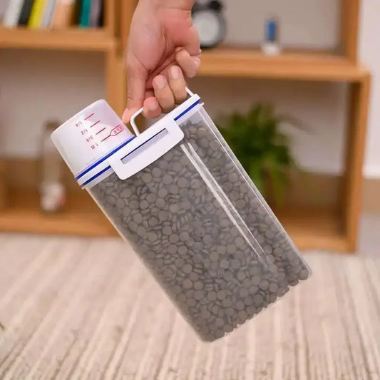 Amoripet FoodSafe Pail – Hermetic Pet Food Storage Bucket with Measuring Cup - amoripet