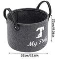 Amoripet ToyBox Felt – Felt Pet Toy & Accessory Storage Basket - amoripet