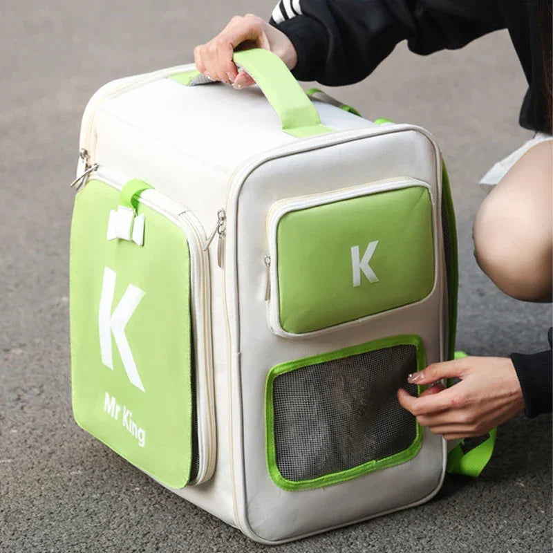 Amoripet ExpandPack – Expandable & Breathable Pet Backpack - amoripet