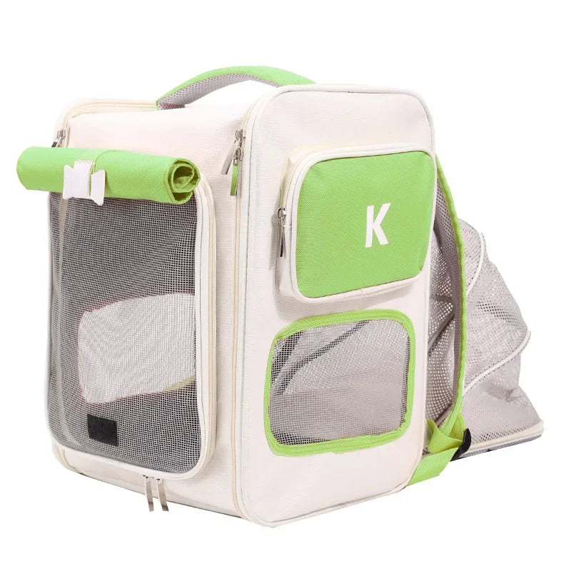 Amoripet ExpandPack – Expandable & Breathable Pet Backpack - amoripet