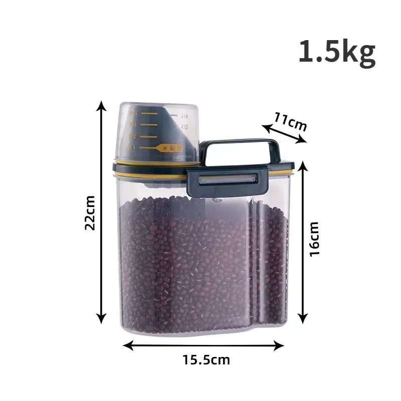 Amoripet FoodSafe Pail – Hermetic Pet Food Storage Bucket with Measuring Cup - amoripet