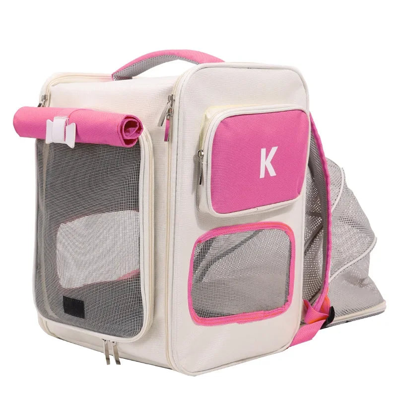 Amoripet ExpandPack – Expandable & Breathable Pet Backpack - amoripet