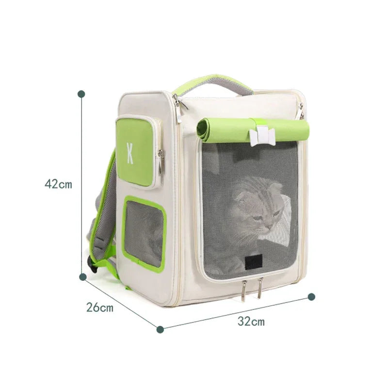 Amoripet ExpandPack – Expandable & Breathable Pet Backpack - amoripet